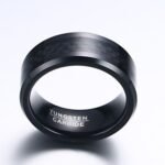 Wholesale 8mm Tungsten Rings with Carbon Fiber Inlay - Image 4