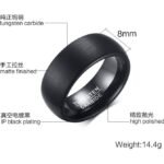 Wholesale 8mm Domed Brushed Tungsten Rings - Image 3