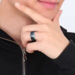 Wholesale 8mm Tungsten Rings with Polished Beveled Edges - Image 4