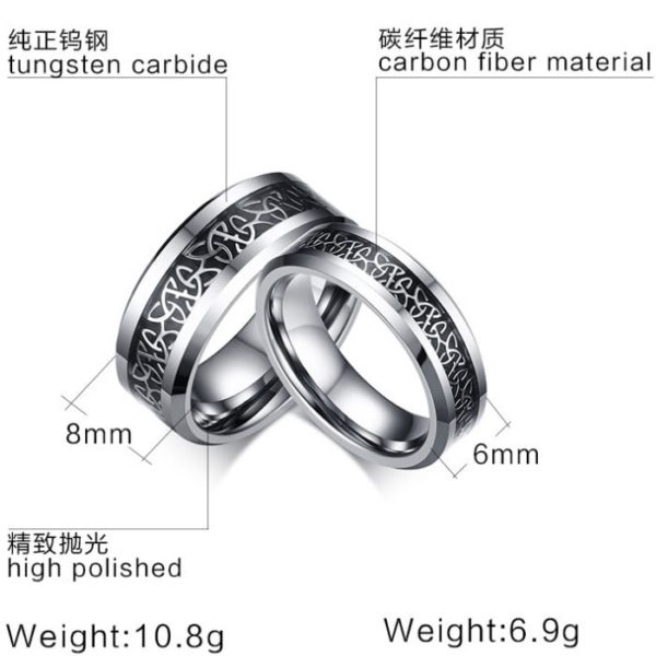 tungsten rings His and Hers Wedding Bands, Matching Couples Tungsten Rings