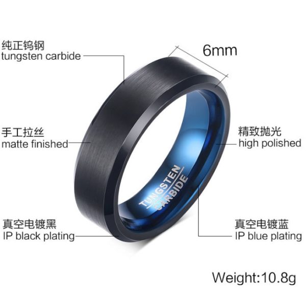 black male wedding band, black male wedding ring