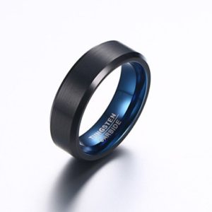 black tungsten wedding bands Black Tungsten Carbide Ring, Male Wedding Band
