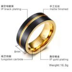 mens black tungsten wedding bands, black tungsten engagement rings, mens black engagement rings