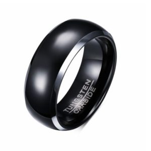 tungsten carbide wedding rings Custom Engraved Rings for Men， Laser Engraving Tungsten Wedding Bands