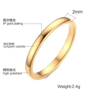 Couples Tungsten Wedding Bands Sets for Him and Her 1