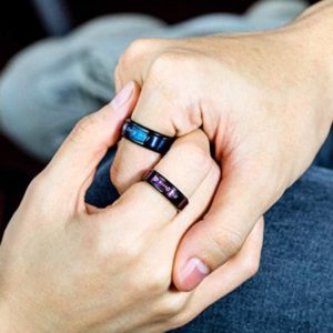 titanium ring Cheap Matching Promise Rings for Him and Her
