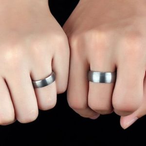 tungsten carbide rings Tungsten Matching Promise Rings for Couples Under 100