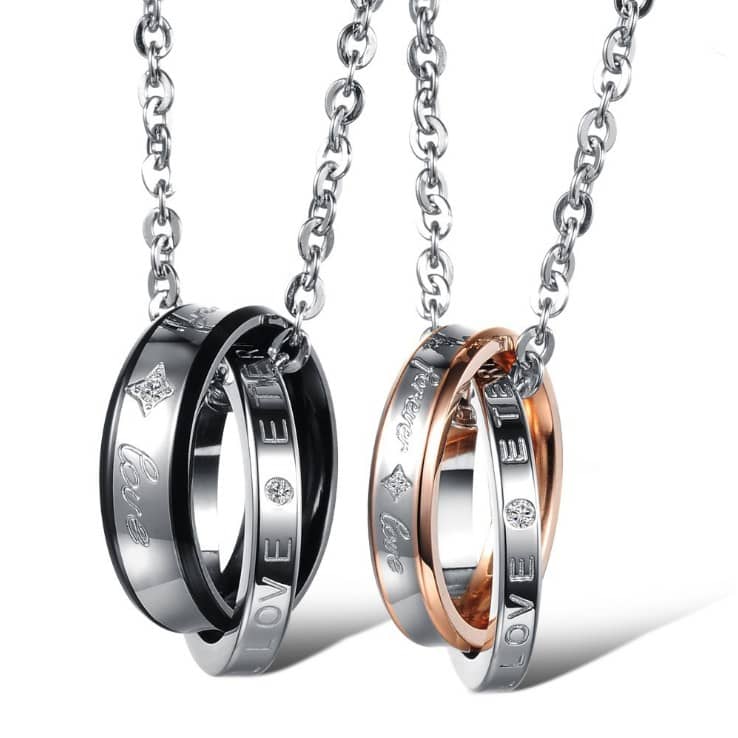 BF and GF Matching Necklaces, Promise Necklaces for Couples