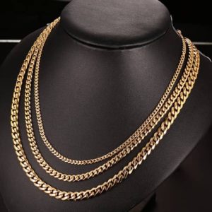 Cuban Necklace, Mens Stainless Steel Necklace, necklace for him jewelry