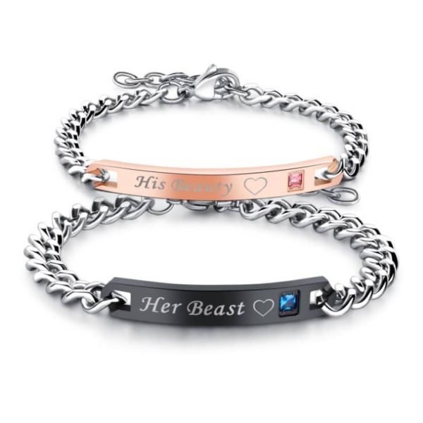 His Beauty Her Beast Bracelets BF and GF Bracelets