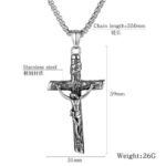 Jesus Pendant for Guys Male Jesus Cross Necklace jewelry
