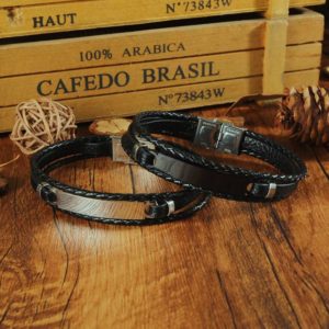 Mens Leather Bracelets Mens Bracelet Online jewelry