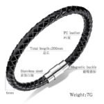 Mens Leather Woven Bracelet Mens Bracelets