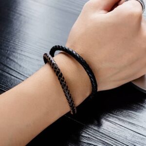 Mens Leather Woven Bracelet Mens Bracelets jewelry