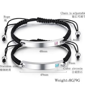 Promise Bracelets for Him and Her Couple Bangles
