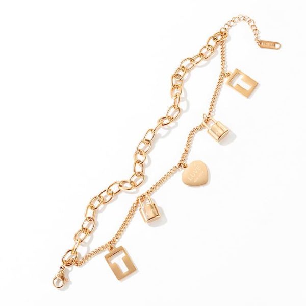 double chain bracelet, double bracelet, bangles for women jewelry