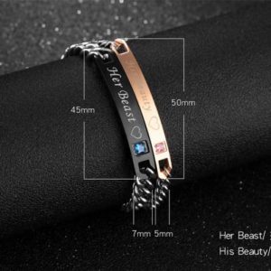 his beauty her beast bracelets, bf and gf bracelets jewelry