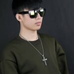 mens cross necklace, promise necklace for him