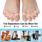Correct Toes Spacers, Silicone Gel Toe Separators for Pedicure - Image 2