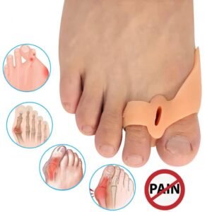 Gel Silicone Big Toe Separators for Overlapping Toes 7
