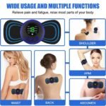 Portable EMS Neck Massager, Mini Electric Cervical Massage Patch - Image 2