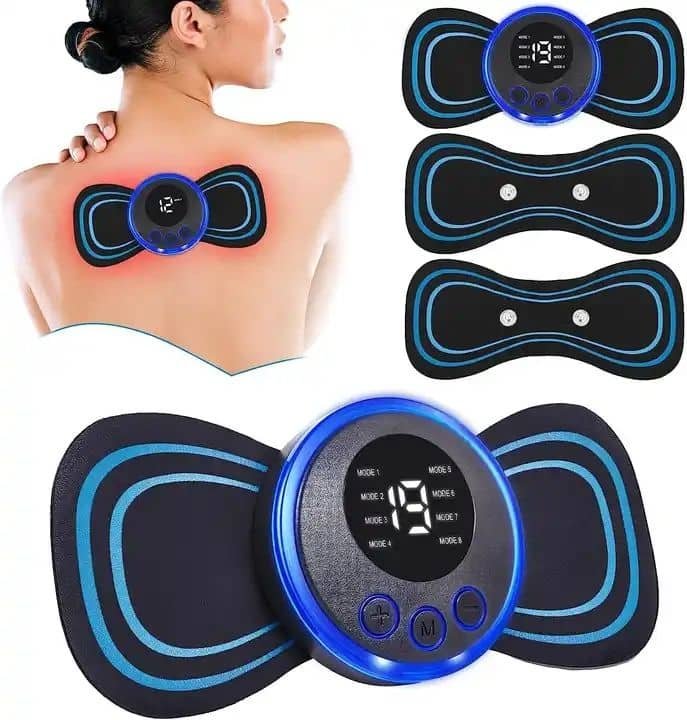 Portable EMS Neck Massager Mini Electric Cervical Massage Patch