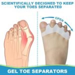 Silicone Toe Spreaders Dividers for Overlapping Toes
