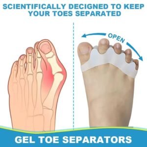 Silicone Toe Spreaders Dividers for Overlapping Toes