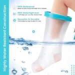 Waterproof Waterproof Foot Ankle Cast Cover For Shower, baths, swimming, comfortable ankle cast protector for kids, children and Adult - Image 5