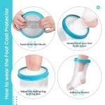Waterproof Waterproof Foot Ankle Cast Cover For Shower, baths, swimming, comfortable ankle cast protector for kids, children and Adult - Image 7